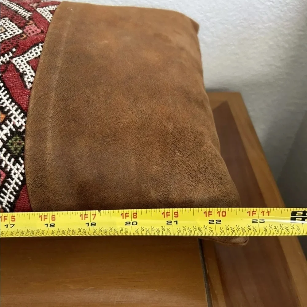 Handmade Moroccan Berber‎ Pillow With Suede By Berberology